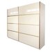 Gold Dulap 2500 Crem cu usi MDF Lucios + 1 Comoda